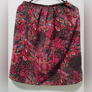 Miu Miu vintage skirt, multicolor paisley print, size 38 US 6